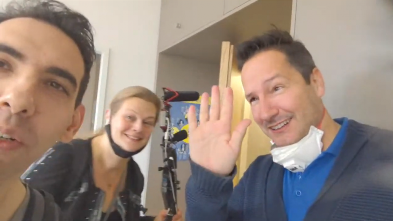 Rechts: Thorsten "Silberjunge" Schulte. Auch rechts: Daniela Scheible und Elijah Tee aka Ilia Tabere.
